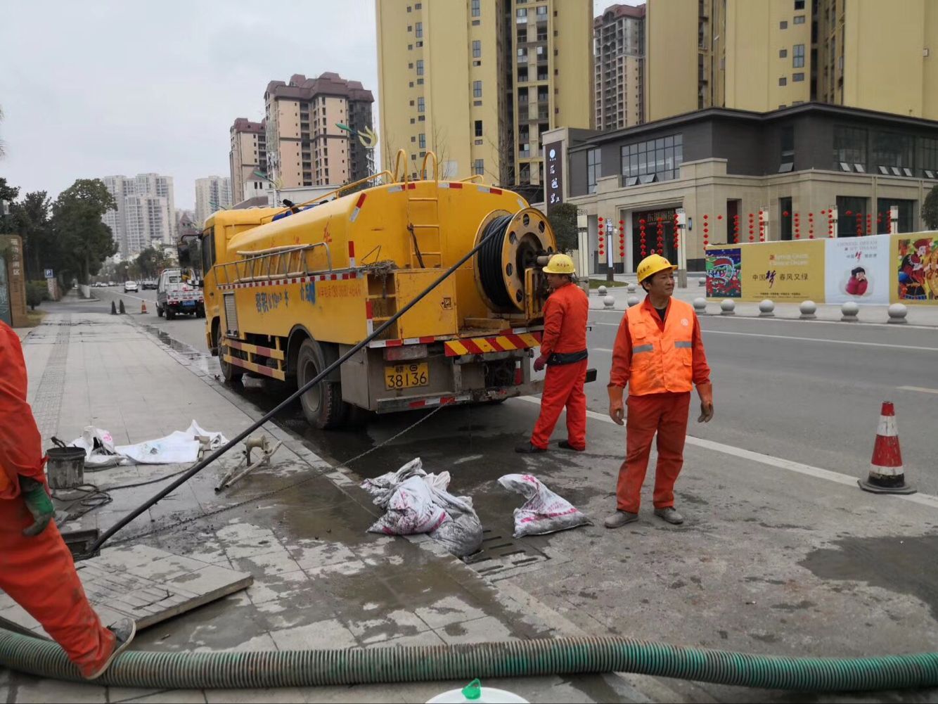 桐乡排污管道清淤-管道清洗